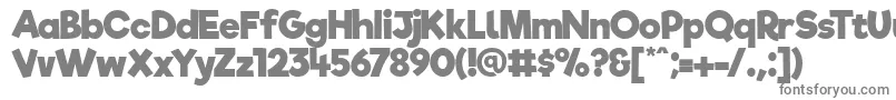 フォントRifficfreeBold – 白い背景に灰色の文字