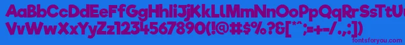 RifficfreeBold Font – Purple Fonts on Blue Background