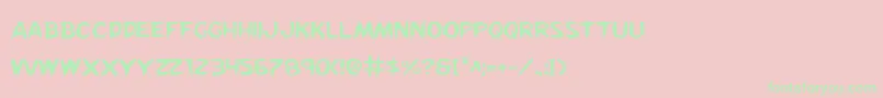 Kree Font – Green Fonts on Pink Background