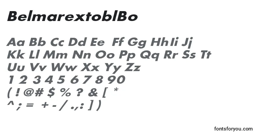 BelmarextoblBo-fontti – aakkoset, numerot, erikoismerkit