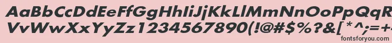 BelmarextoblBo Font – Black Fonts on Pink Background