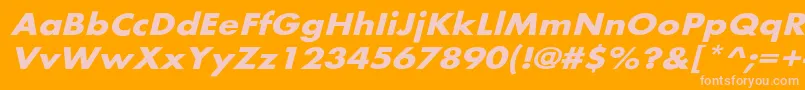 More about BelmarextoblBo Font BelmarextoblBo Font – Pink Fonts on Orange Background