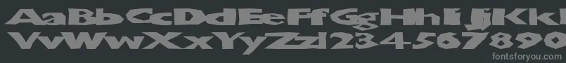 Шрифт Chunbsd – серые шрифты на чёрном фоне
