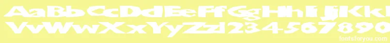 fuente Chunbsd – Fuentes Blancas Sobre Fondo Amarillo