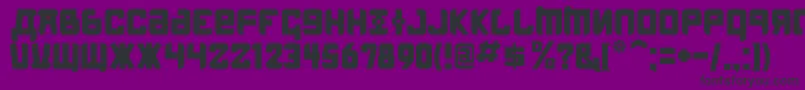 KremlinMenshevikBold Font – Black Fonts on Purple Background