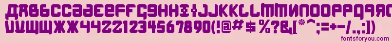 KremlinMenshevikBold Font – Purple Fonts on Pink Background