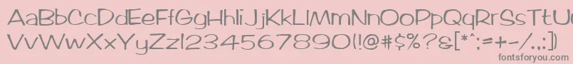 MarloNormal-Schriftart – Graue Schriften auf rosa Hintergrund