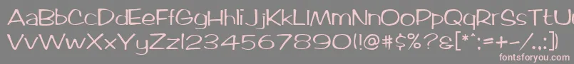 MarloNormal Font – Pink Fonts on Gray Background