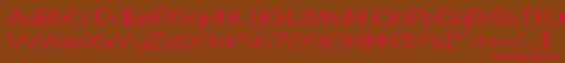 MarloNormal Font – Red Fonts on Brown Background