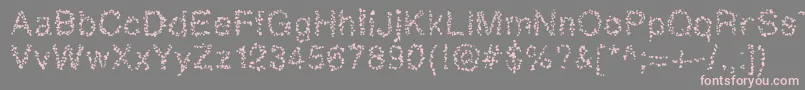 More about Sophiahearts Font Sophiahearts Font – Pink Fonts on Gray Background