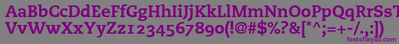 PmnCaecilia85HeavyOldstyleFigures Font – Purple Fonts on Gray Background