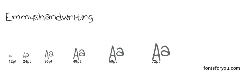 Emmyshandwriting Font Sizes