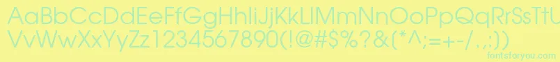 TexgyreadventorRegular Font – Green Fonts on Yellow Background