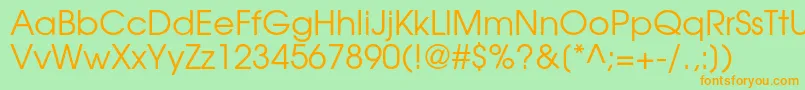 TexgyreadventorRegular Font – Orange Fonts on Green Background