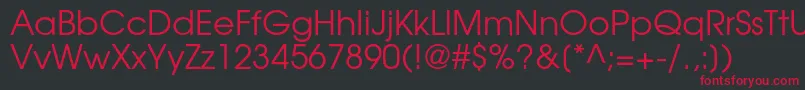 TexgyreadventorRegular Font – Red Fonts on Black Background