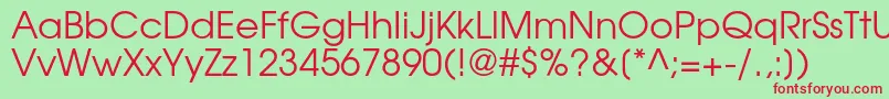 TexgyreadventorRegular Font – Red Fonts on Green Background