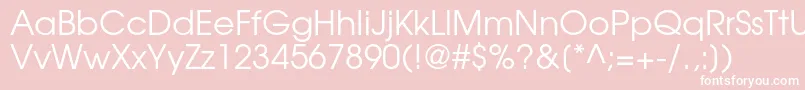 TexgyreadventorRegular Font – White Fonts on Pink Background