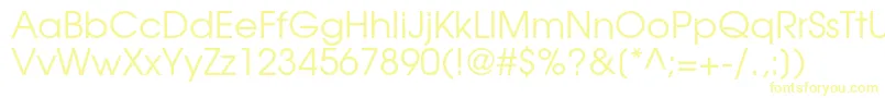 TexgyreadventorRegular Font – Yellow Fonts on White Background
