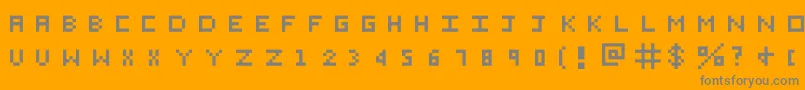 Eichante Font – Gray Fonts on Orange Background