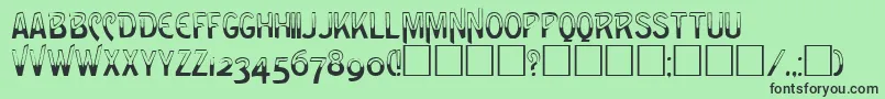 Шрифт GreenRegular – чёрные шрифты на зелёном фоне