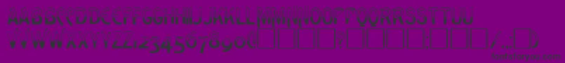 GreenRegular Font – Black Fonts on Purple Background