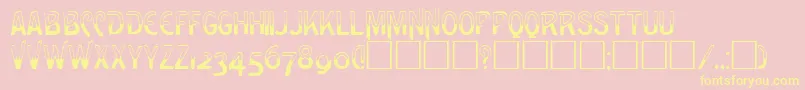 GreenRegular Font – Yellow Fonts on Pink Background