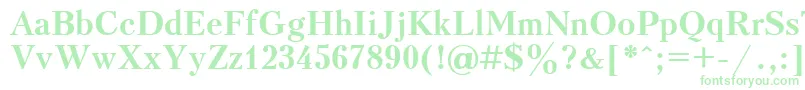 UkrainiankudriashovBold Font – Green Fonts on White Background