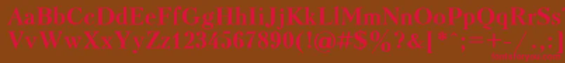 UkrainiankudriashovBold Font – Red Fonts on Brown Background
