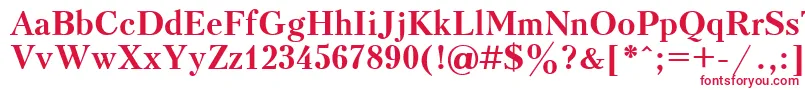 フォントUkrainiankudriashovBold – 赤い文字