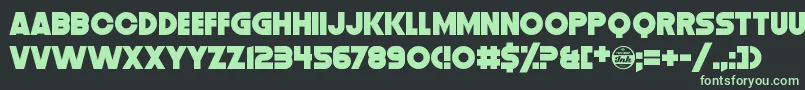 DistortionDosDigital Font – Green Fonts on Black Background