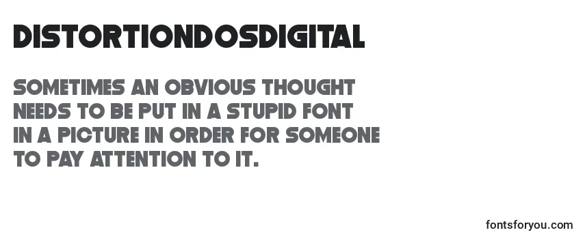 DistortionDosDigital Font
