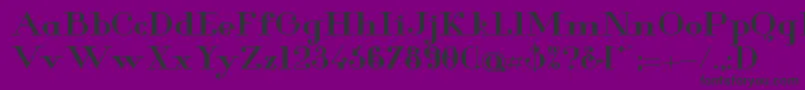 GlamorBoldExtended Font – Black Fonts on Purple Background