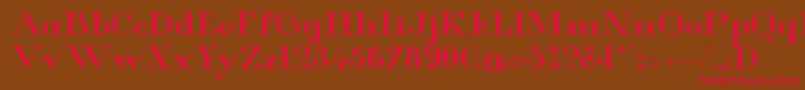 GlamorBoldExtended Font – Red Fonts on Brown Background