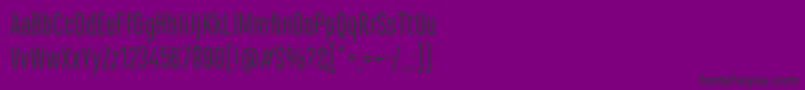 MarianinaCnFyRegular Font – Black Fonts on Purple Background
