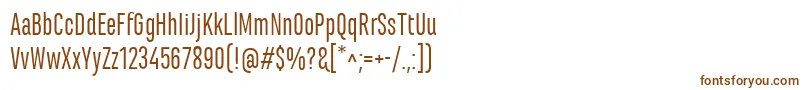 Шрифт MarianinaCnFyRegular – коричневые шрифты на белом фоне