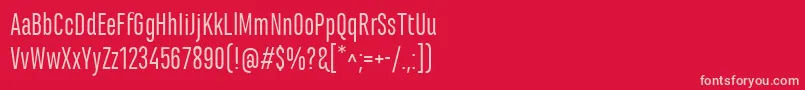 MarianinaCnFyRegular Font – Pink Fonts on Red Background