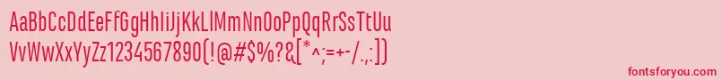 Police MarianinaCnFyRegular – polices rouges sur fond rose