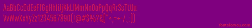 MarianinaCnFyRegular Font – Red Fonts on Purple Background