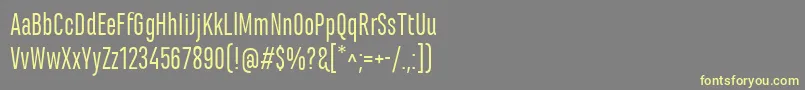 MarianinaCnFyRegular Font – Yellow Fonts on Gray Background