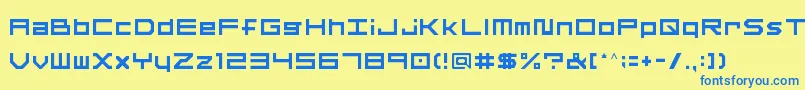 Więcej informacji o czcionce OtherF Czcionka OtherF – niebieskie czcionki na żółtym tle