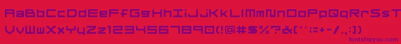 OtherF Font – Purple Fonts on Red Background