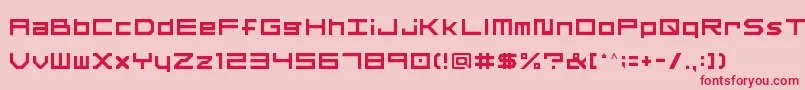 OtherF Font – Red Fonts on Pink Background