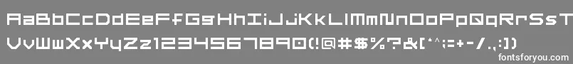 OtherF Font – White Fonts on Gray Background