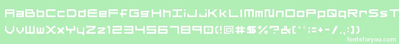 OtherF Font – White Fonts on Green Background