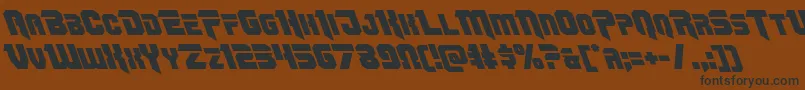 Omegaforceleft11 Font – Black Fonts on Brown Background