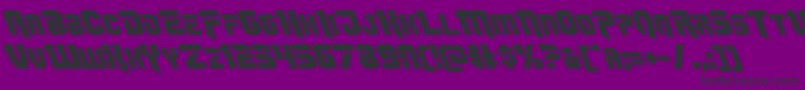 Шрифт Omegaforceleft11 – чёрные шрифты на фиолетовом фоне