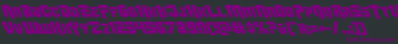 Omegaforceleft11 Font – Purple Fonts on Black Background
