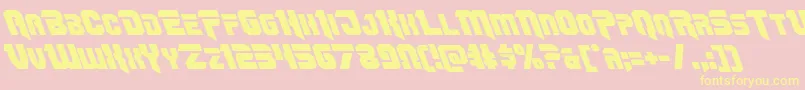 Omegaforceleft11 Font – Yellow Fonts on Pink Background