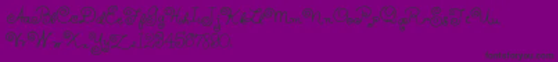 HffWhirlyWhorl-Schriftart – Schwarze Schriften auf violettem Hintergrund