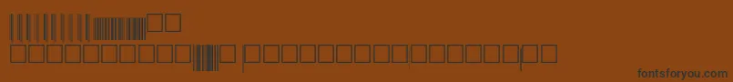Upcep72xtt Font – Black Fonts on Brown Background